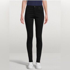 AG “Farrah” trendy high waisted stretch Black skinny ankle denim jean 28